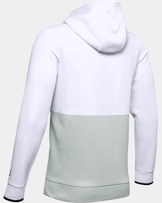 Men's UA RUSH™ Fleece Graphic Hoodie, White, pdpMainDesktop image number 6